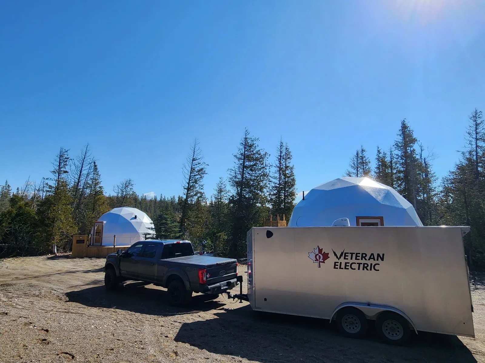 Veteran Electric service trailer and shop