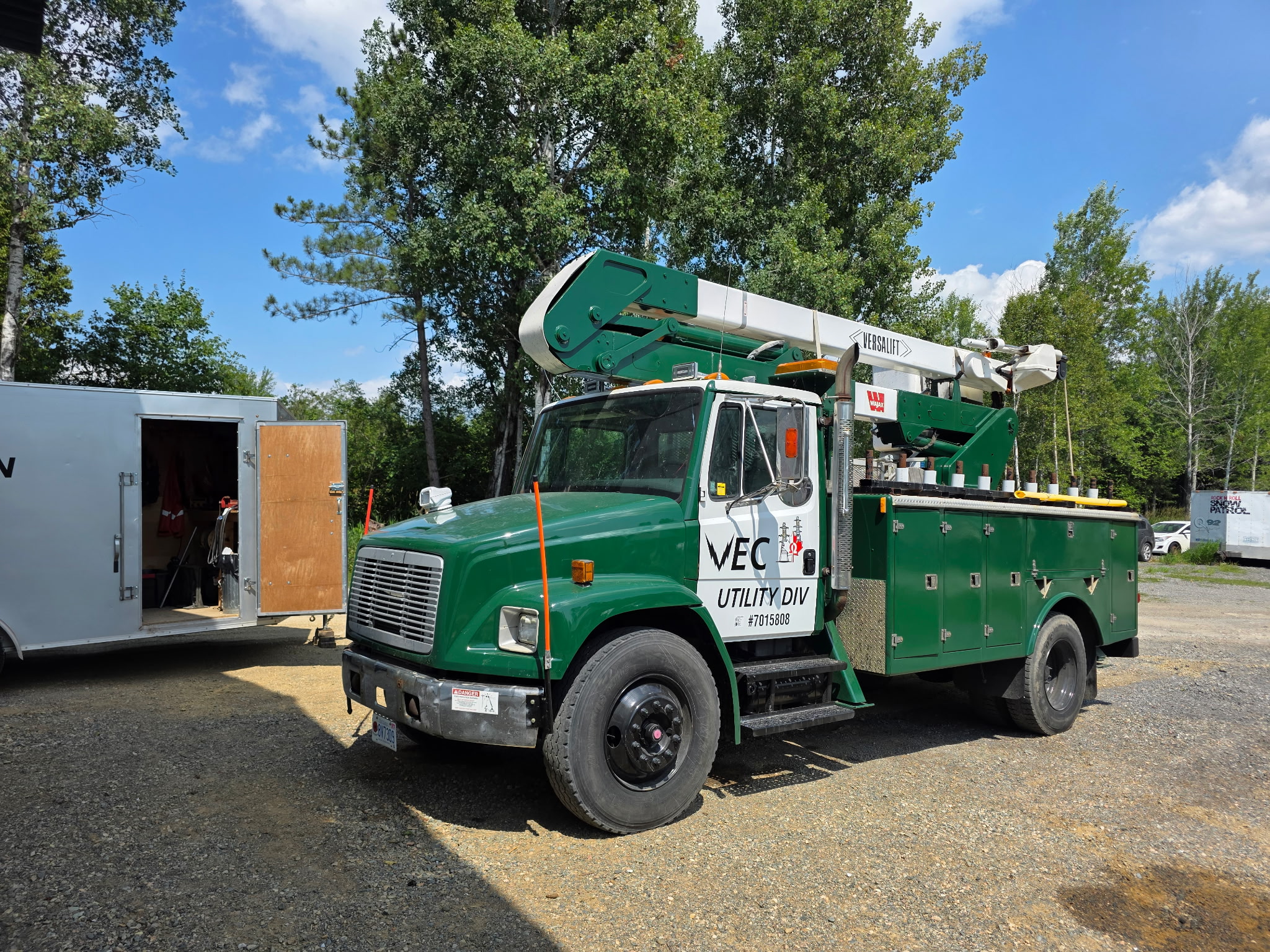 Veteran Electric utility crew and project support equipment